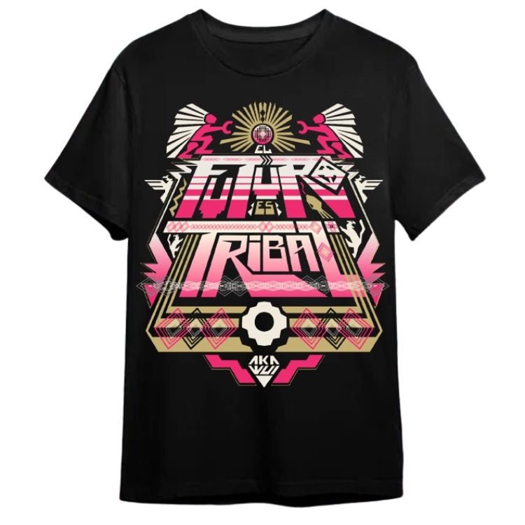 T-shirt El Futuro Es tribal pink